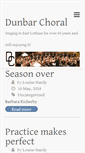 Mobile Screenshot of dunbarchoral.org.uk